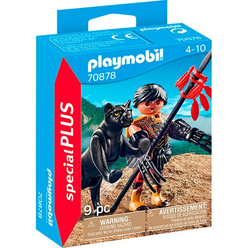 Playmobil Special Plus Guerrero con Pantera