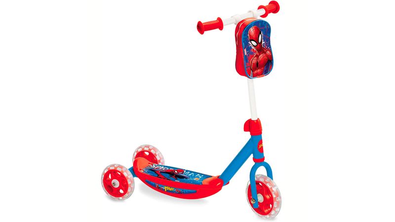 SPIDERMAN Monopatín Scooter Niño Rojo Azul