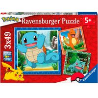 Pokémon Puzzle 3x49 Piezas