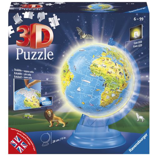 Puzzle 3D Globo Terráqueo LED