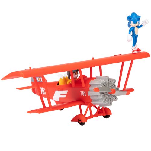 Sonic 2 Película Avión con Figuras