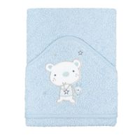 Maxicapa baño Oso azul