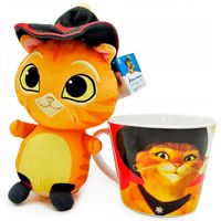 Gato con Botas Taza + Peluche