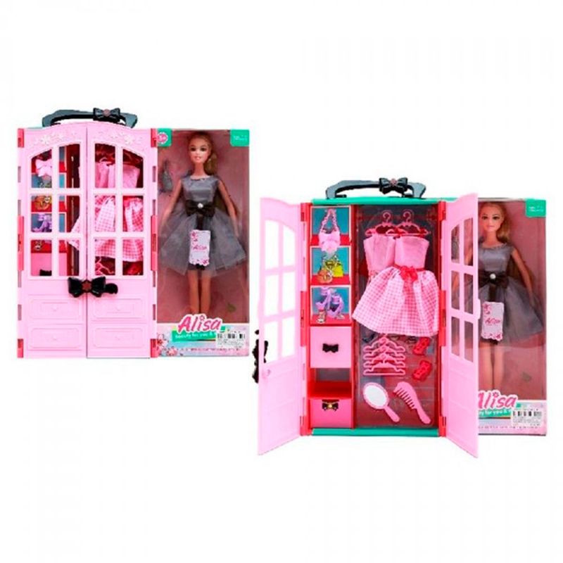 Muñeca-con-Armario-y-Complementos