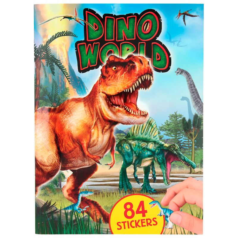 Dino-World-Cuaderno-Pegatinas-Relieve
