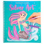 Top-Model-Fantasy-Model-Libro-Colorear-Silver-Art