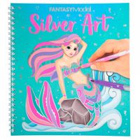 Top Model Fantasy Model Libro Colorear Silver Art