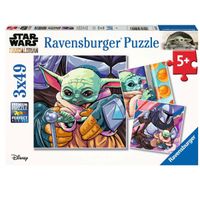 Star Wars Baby Yoda Puzzle 3x49 Piezas