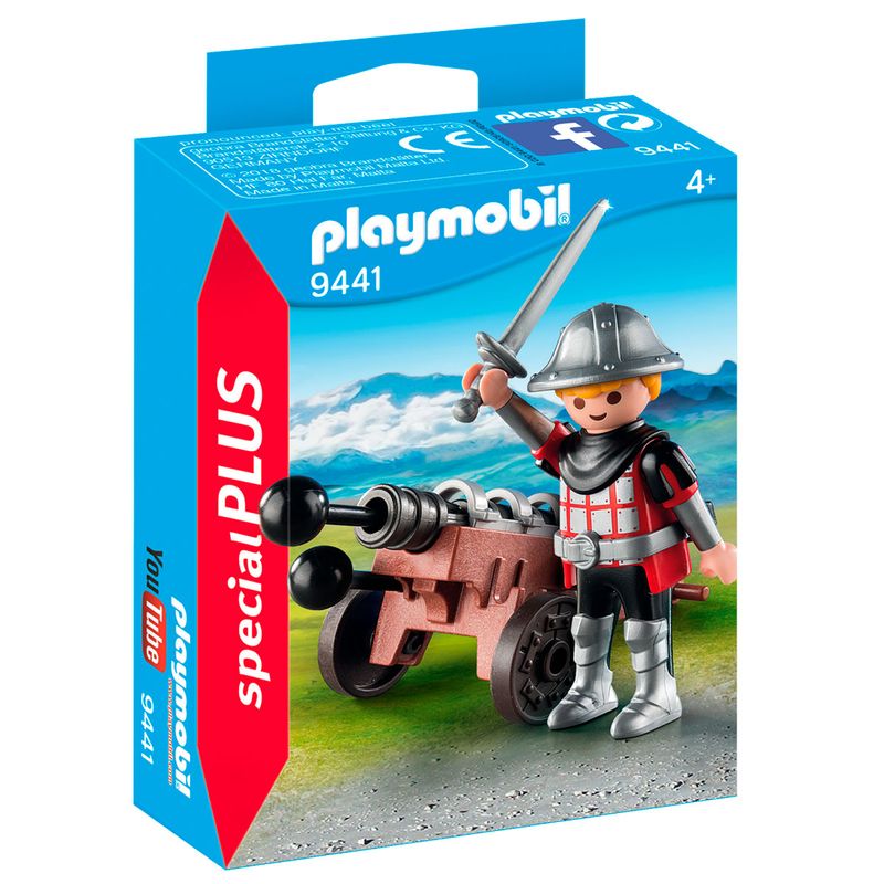 Playmobil-Special-Plus-Caballero-con-Cañon