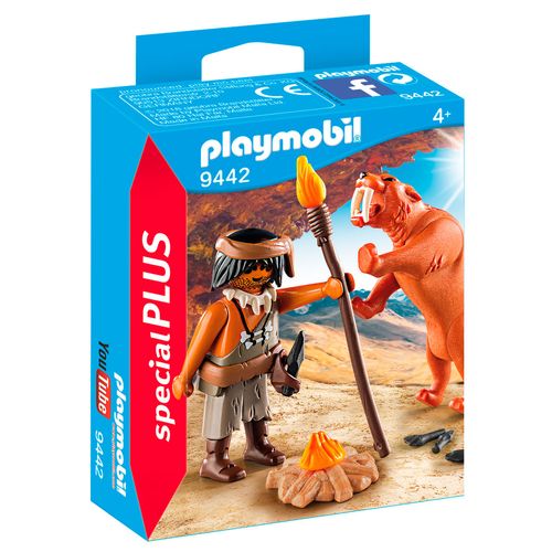Playmobil Special Plus Neandertal con Tigre Sable
