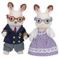 Sylvanian Families Abuelos Familia Conejos Chocolate