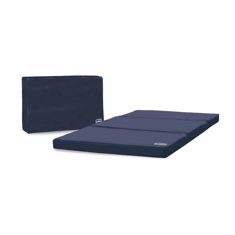 Colchon-cuna-de-viaje-plegable-Azul