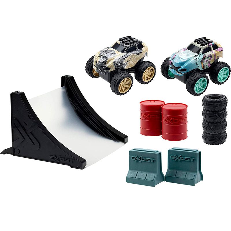 Exost-Pack-Coches-Retrofriccion-con-Rampa-Surtido