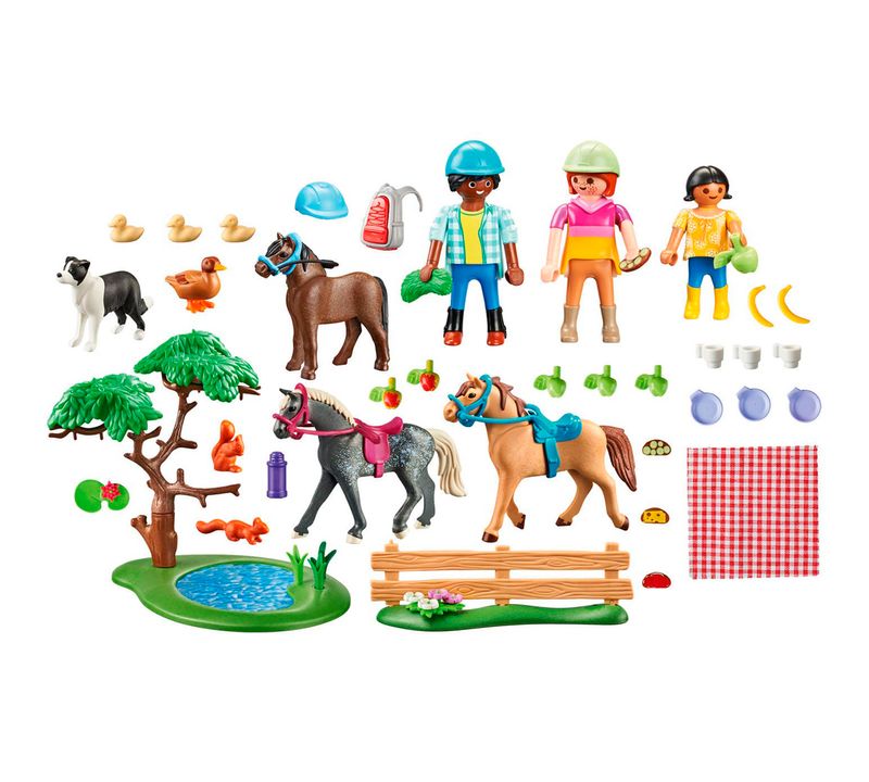 Playmobil Country Excursion de Picnic con Caballos Drim