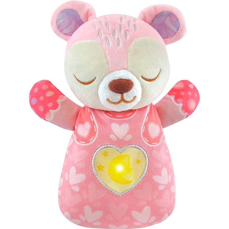 Peluche-de-Cuna-Osito-Melodias-Rosa