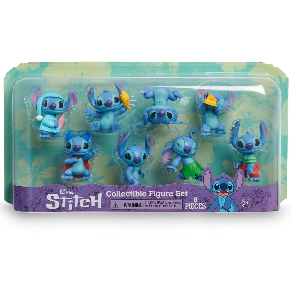 Stitch Pack 8 Figuras Poses Divertidas