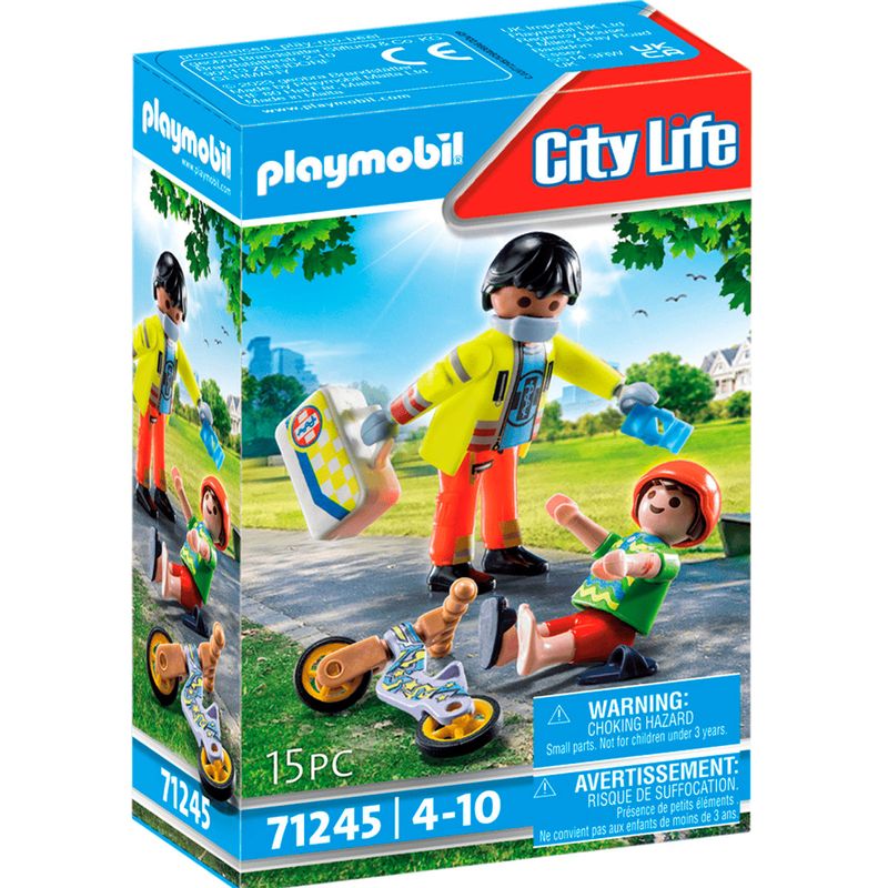Playmobil-City-Life-Paramedico-con-Paciente