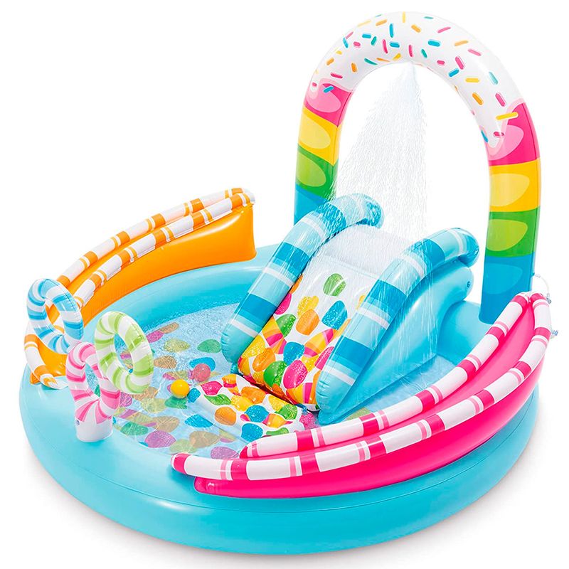 Piscina-Hinchable-Infantil-Golosina-con-Tobogan