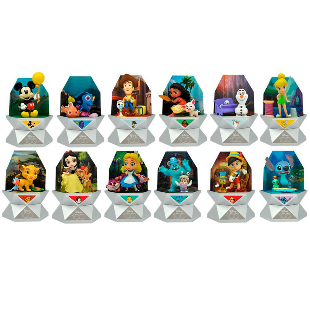 Capsula Sorpresa Figuras Disney 100 Aniversario Serie 1. Exp 12 Piezas.  (kids Euroswan - Mx00001), Color/modelo Surtido con Ofertas en Carrefour