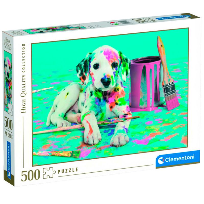 Puzzle-Dalmata-con-Pintura-500-Piezas