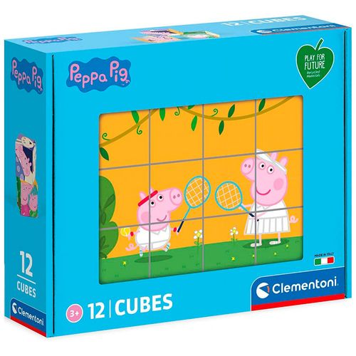 Peppa Pig Rompecabezas 12 Cubos