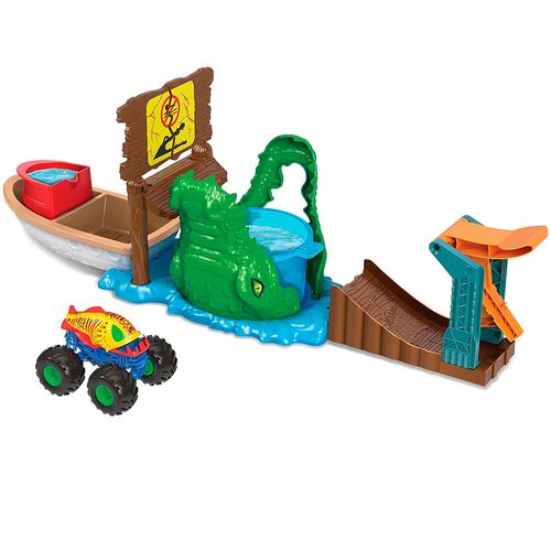 Hot Wheels Monster Trucks Mordida en el Pantano