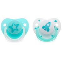 Pack de 2 chupetes de 6-18m Azul