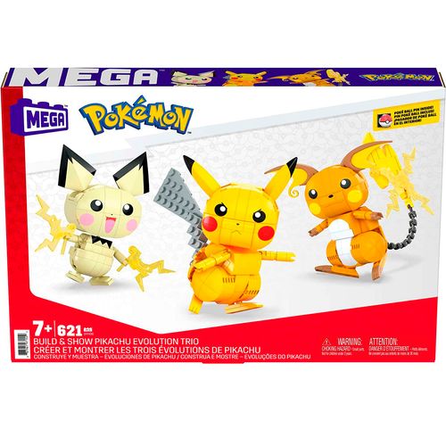 Pokémon Construcción Pichu, Pikachu y Raichu