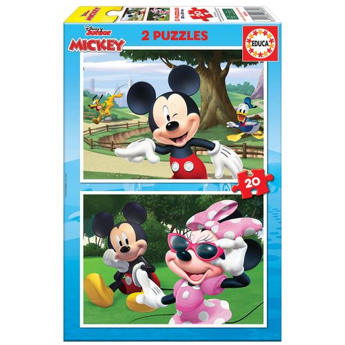 Mickey Mouse Puzzle 2x20 Piezas