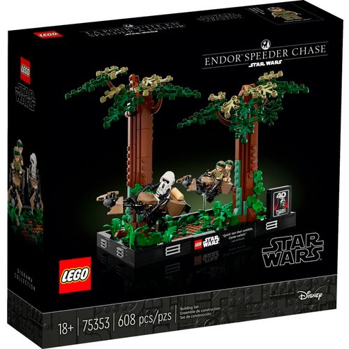 Lego Star Wars Diorama: Duelo de Speeders en Endor