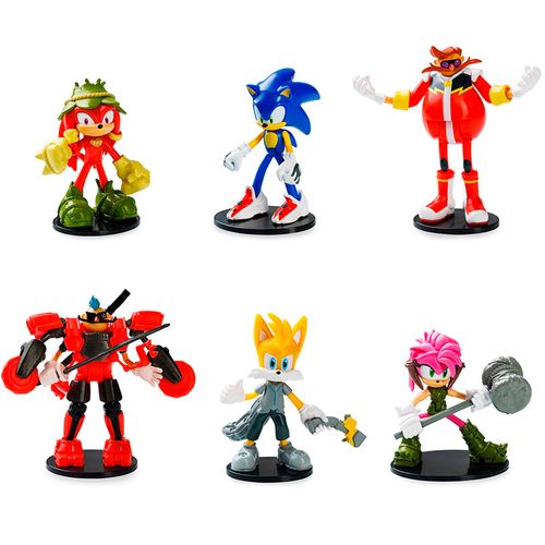 Sonic Pack 6 Figuras Articuladas Surtido
