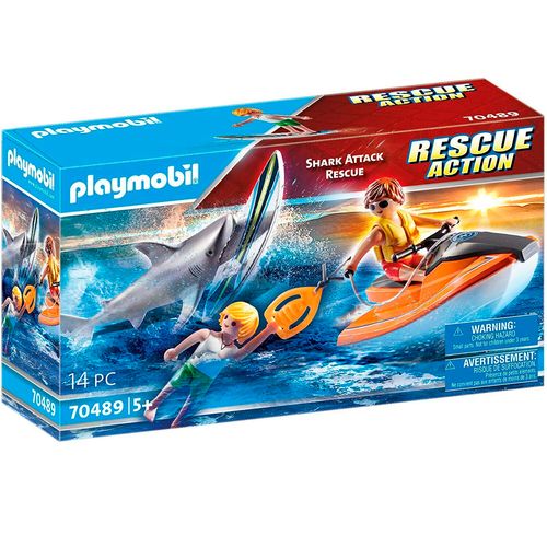 Playmobil Rescue Action Rescate Ataque Tiburón