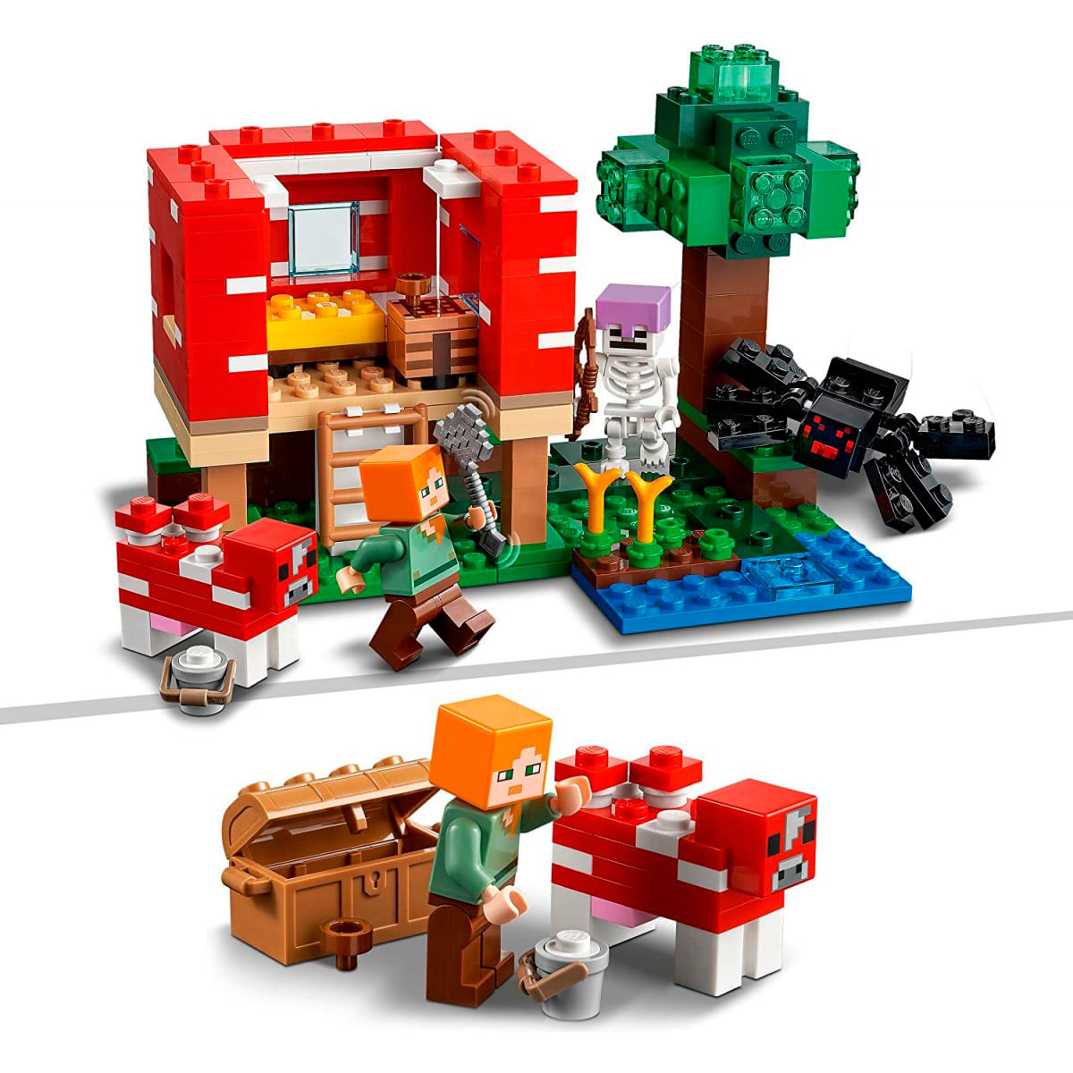 Set LEGO Minecraft La Casa-Champiñón 21179