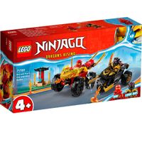 Lego Ninjago Batalla en Coche y Moto de Kai y Ras