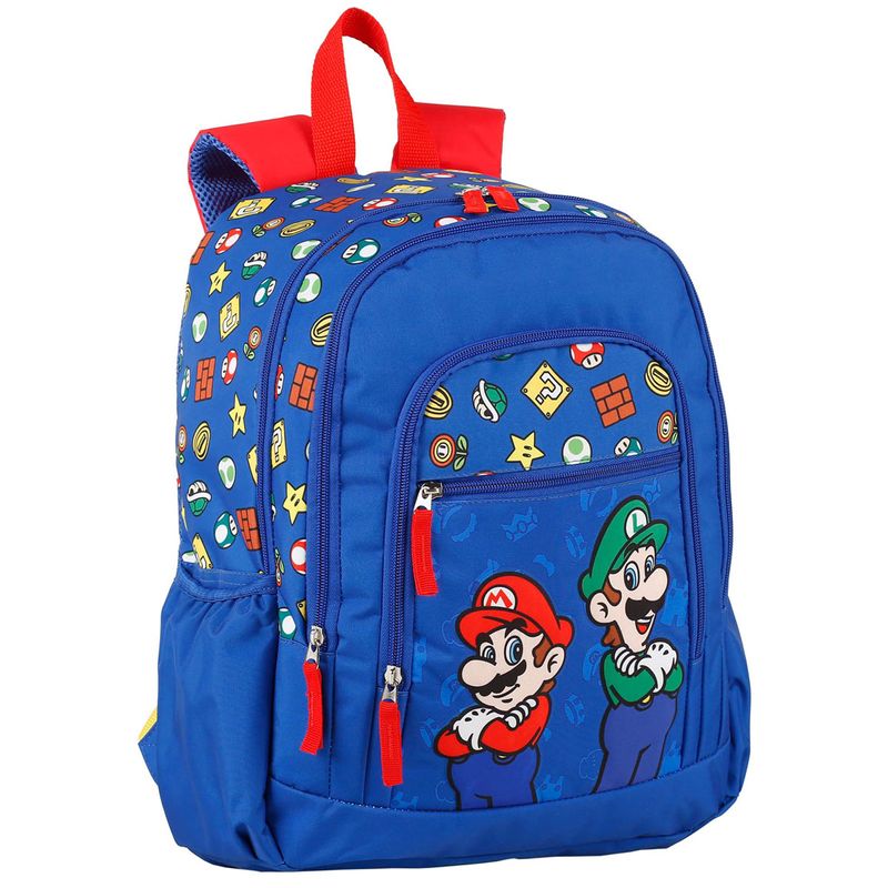 Super-Mario-Mochila-Escolar-40-cm-Adaptable-Carro