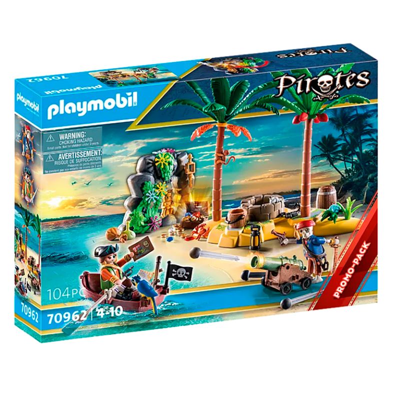 Playmobil-Isla-del-Tersoro-Esqueleto-y-Cañon