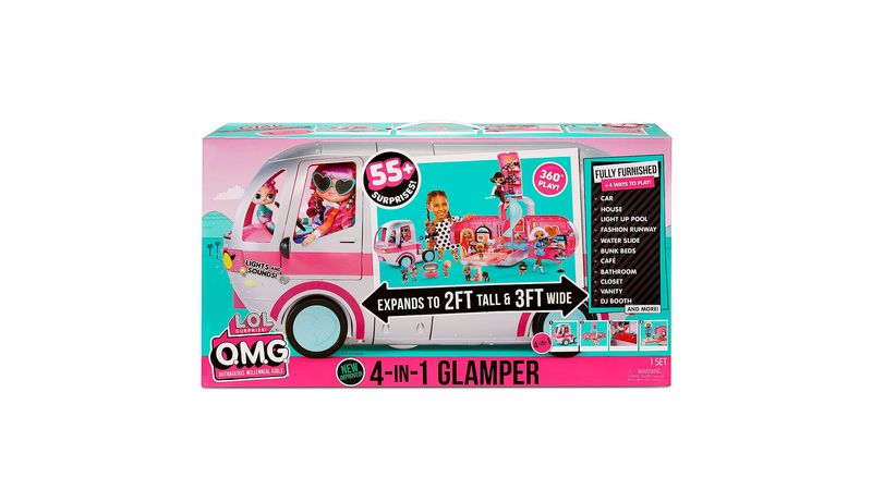 LOL Surprise Caravana Glamper 4 en 1