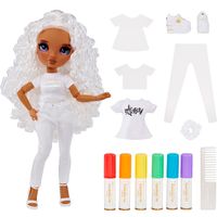 Rainbow High Colour & Create Muñeca Ojos Lila