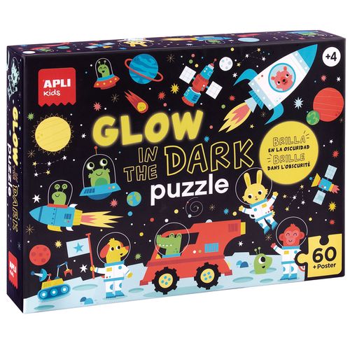 Puzzle Glow in the Dark Espacio 60 Piezas