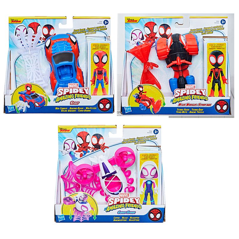 Spidey-y-sus-Amigos-Vehiculo-con-Figura-Surtida