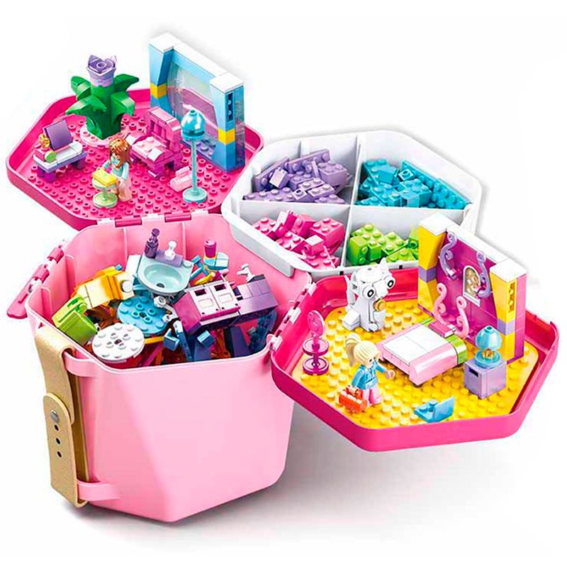 Cubo-Guarda-Piezas-Rosa