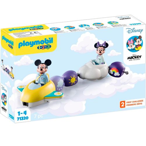 Playmobil 1.2.3 Disney Mickey Minnie Tren Nube