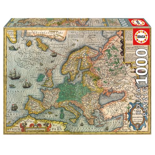 Puzzle Mapa de Europa 1000 Piezas