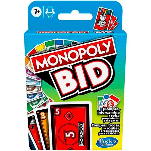 Monopoly Bid Juego Cartas