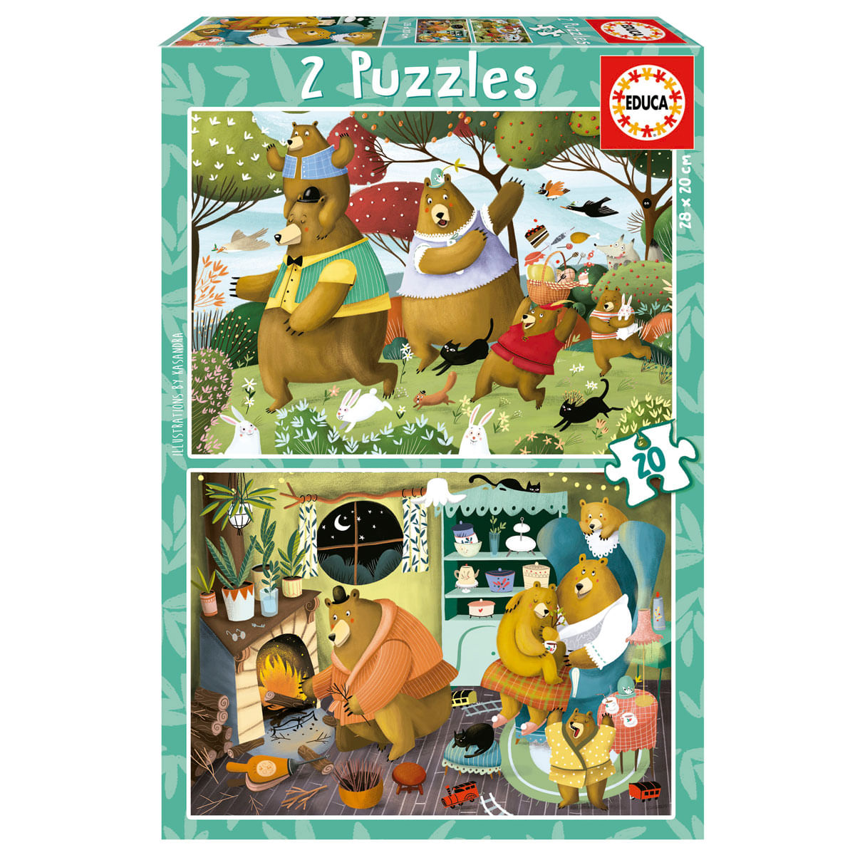 Puzzle Cuentos Del Bosque 2x20 Piezas 6360