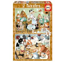 Puzzle Cuentos del Bosque 2X48 Piezas