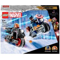 Lego Heroes Motos de Viuda Negra y Capitán América