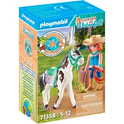 Playmobil Horses of Waterfall Ellie y Sawdust