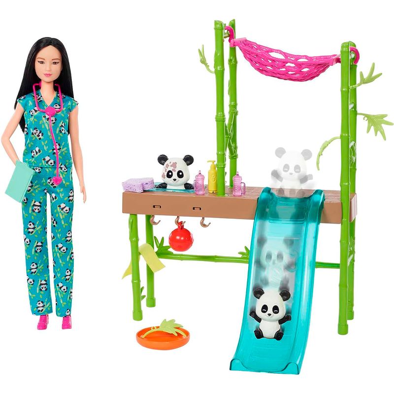 Barbie-Playset-Rescate-de-Pandas