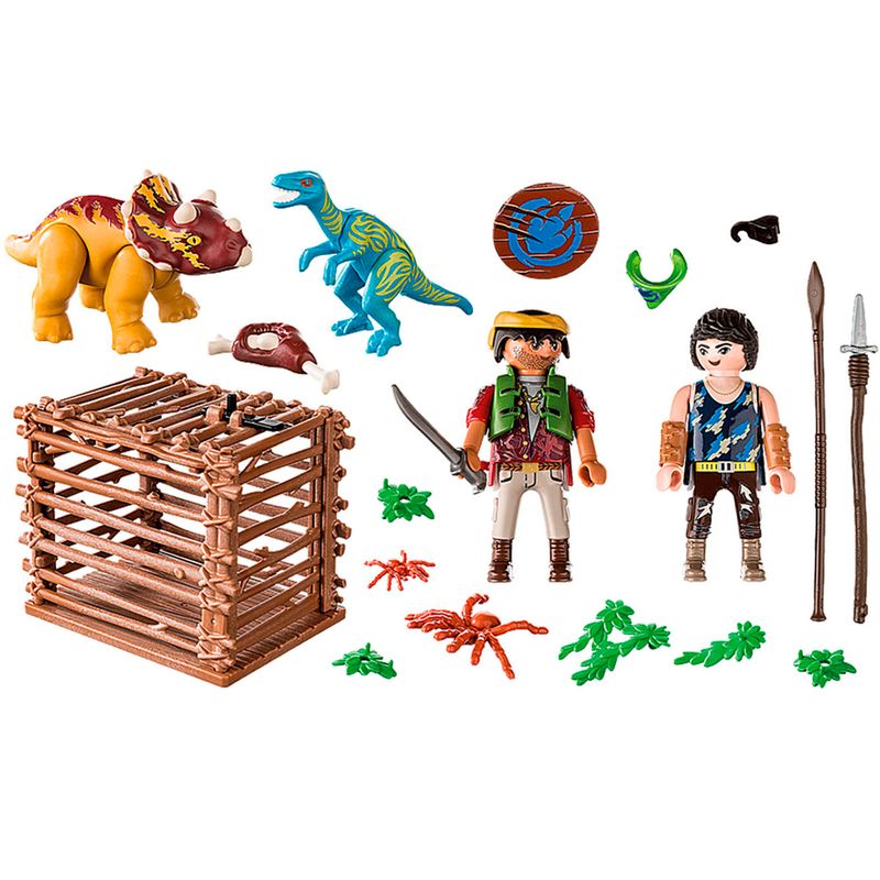 Playmobil-Dino-Rise-Mision-Liberar-al-Triceratops_1
